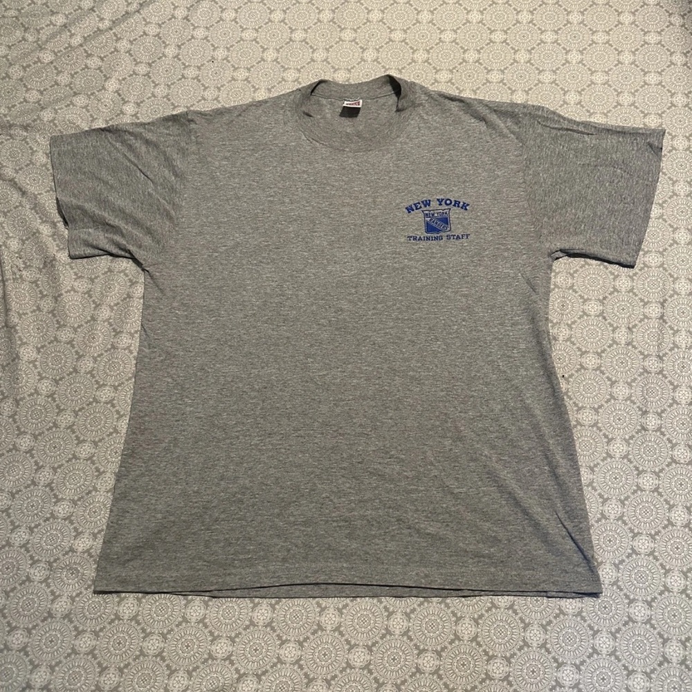 ‎Vintage New York Rangers 1994 era Training Staff T-Shirt NHL Hockey